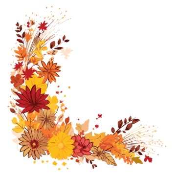 fall flowers border clipart|free autumn clip art borders.